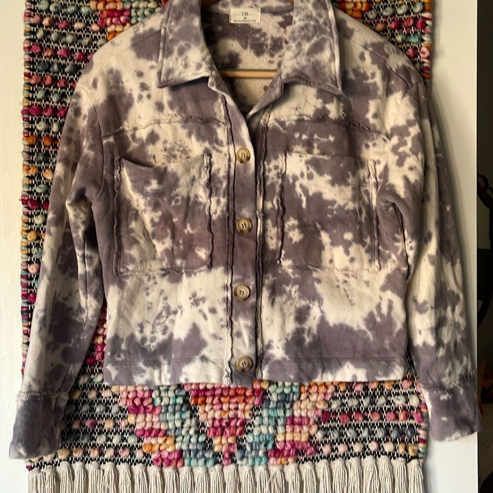 Oh so soft T La cropped jacket.